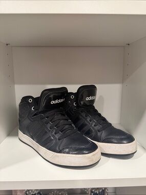 adidas Black Women’s High-Top Sneakers with White Sole